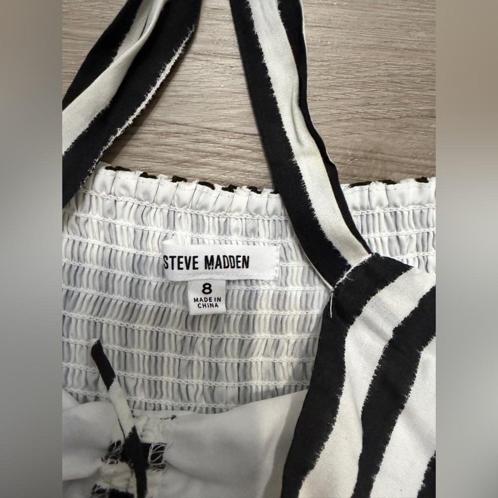Steve Madden Black and White Midi Skirt - Picture 6 of 9